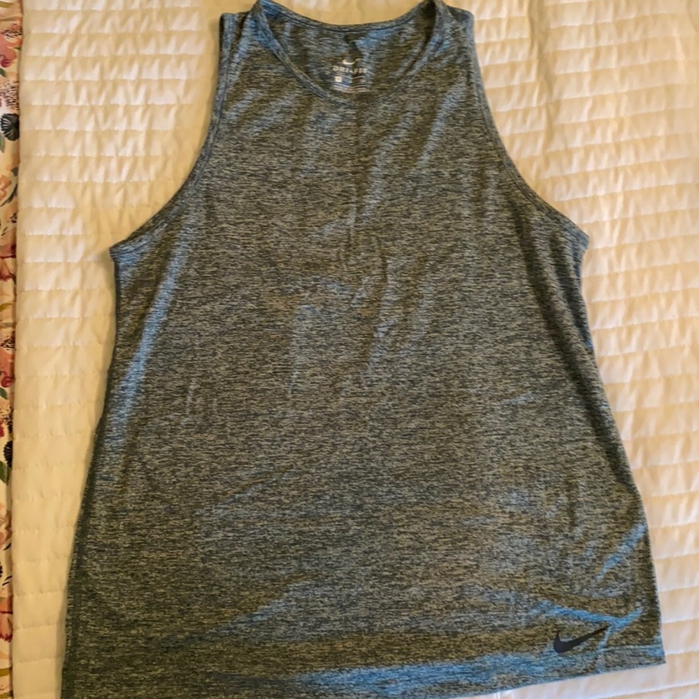 green tank top